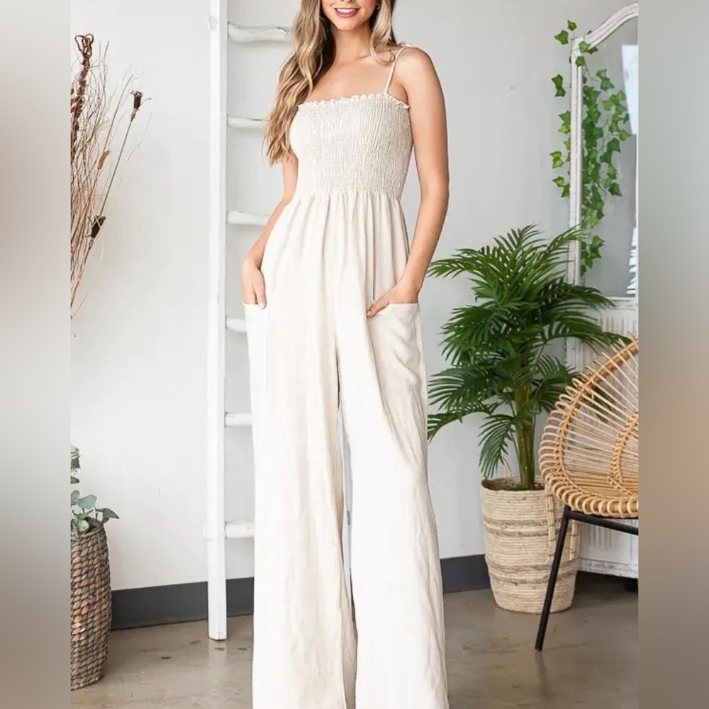 Tall linen jumpsuit